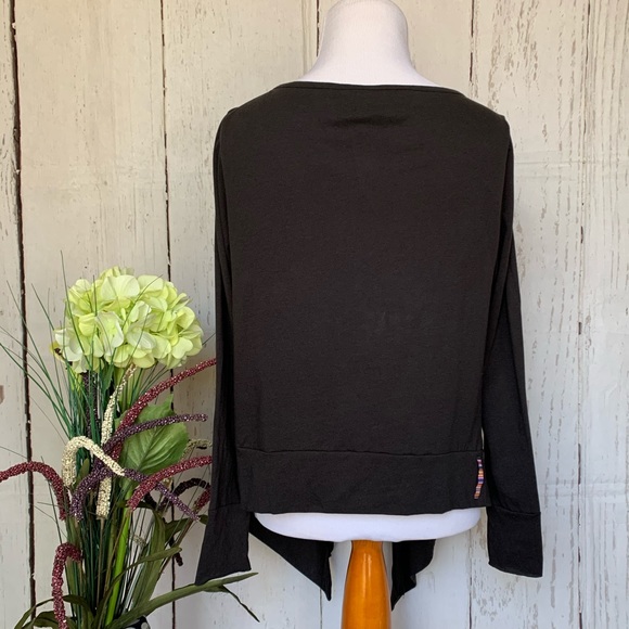 Talia Ainsley Long Sleeves Top Black XS - Picture 3 of 8